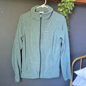 Columbia Teal Zip-Up Fleece Jacket